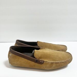 UGG Tan and Brown Suede Loafers